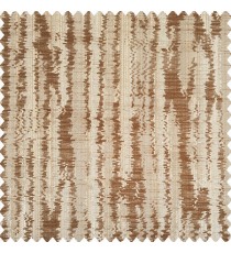 Chocolate brown and beige color vertical texture bold stripes with horizontal lines polyester main curtain